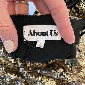 About Us sequin dress